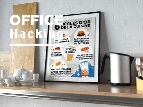 Affiche : &#34;Les 6 règles d&#039;or de la cuisine&#34;