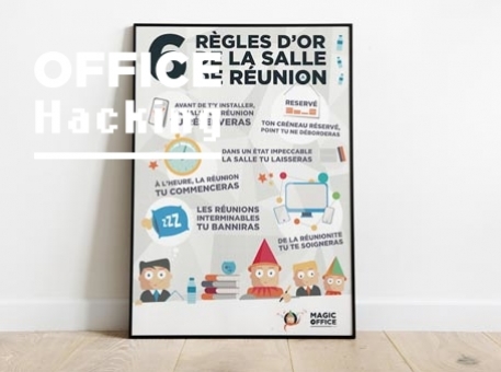 Affiche : &#34;Les 6 règles d&#039;or de la salle de réunion&#34;
