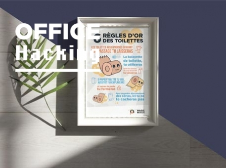 Affiche : &#34;Les 6 règles d&#039;or des toilettes&#34;